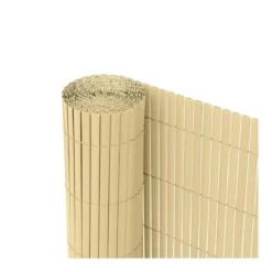Zaunsichtschutz Sichtschutzmatte PVC 1,6 x 5 m bambus Ribelli - B-Ware sehr gut